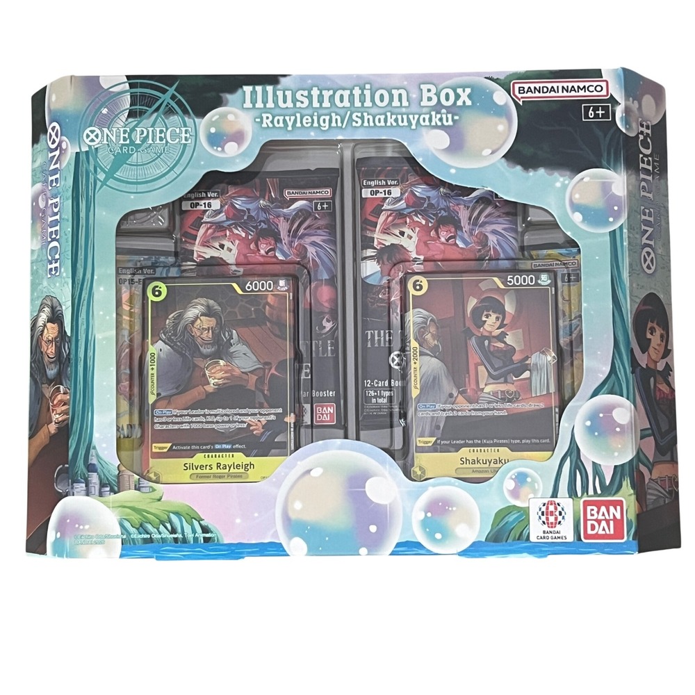 One Piece TCG Illustration Box Vol 7 & 8 Set Rayleigh Kid Killer English NEW - Picture 2 of 5